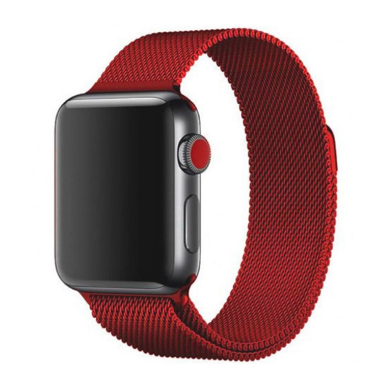 Аксессуар для Watch Fashion Milanese Loop China Red for Apple Watch 42/44/45/49mm