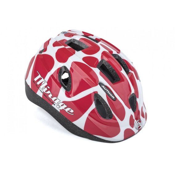 Шлем Author Mirage Inmold, красно белый размер 52-56 см