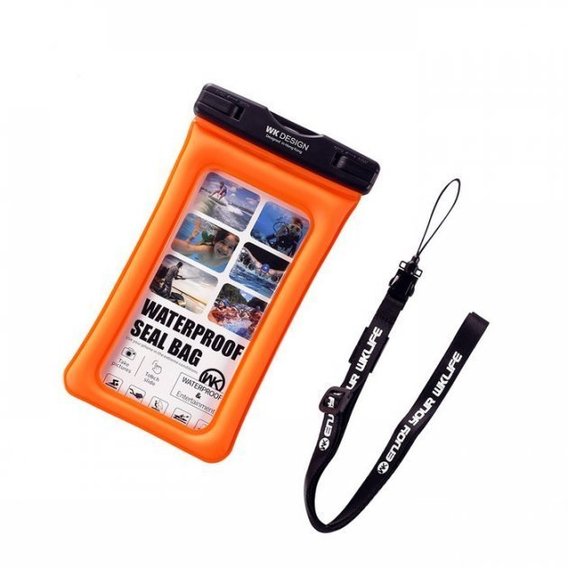 Аксессуар для iPhone WK Ledive Waterproof Bag Orange 6.7" (WT-Q01-OR)