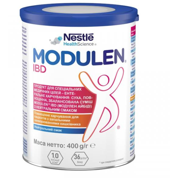Сухая лечебная гипоаллергенная смесь Nestle Modulen Modulen IBD 400г (7613038772844)