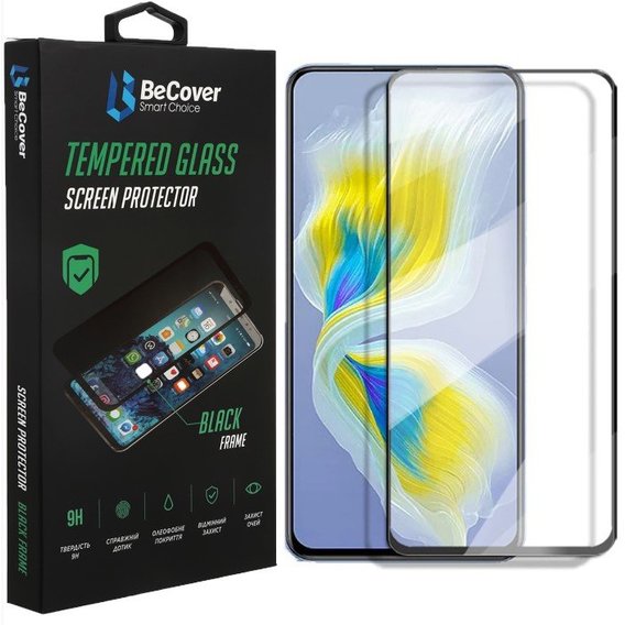 Аксессуар для смартфона BeCover Tempered Glass Black for Tecno POVA Neo 2 (LG6n) (708552)