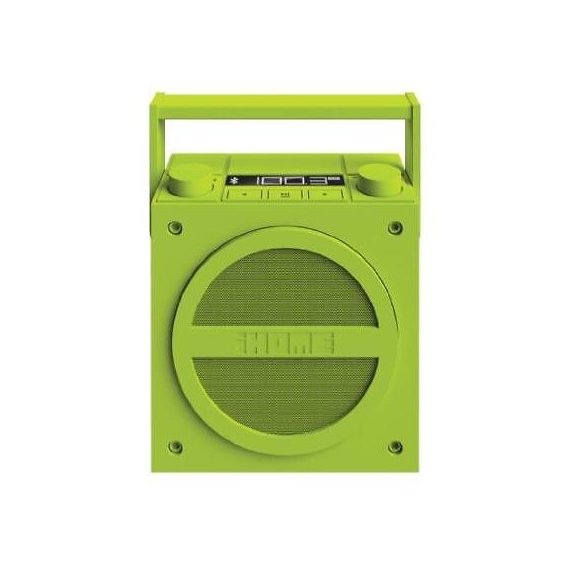 Акустика iHome iBT4 Bluetooth Boombox with FM Radio, Green (iBT4QC)