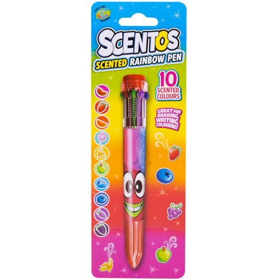 Многоцветная ароматная шариковая ручка Scentos Волшебное настроение W2 (11779)
