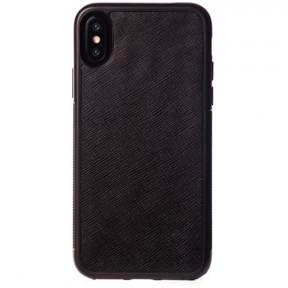 Аксессуар для iPhone Gmakin Leather Case Safiano Black (GLI13) for iPhone SE 2020/iPhone 8/iPhone 7