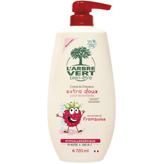 L’Аrbre Vert Гель для душа детский с экстрактом малины 720 ml