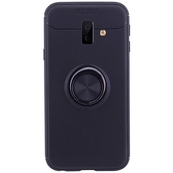 Аксессуар для смартфона TPU Case TPU PC Deen ColorRing Magnetic Holder Black for Samsung J610 Galaxy J6+ 2018