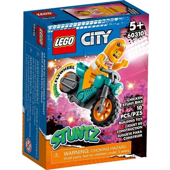 Конструктор LEGO City Цыпленок на каскадерском мотоцикле (60310)