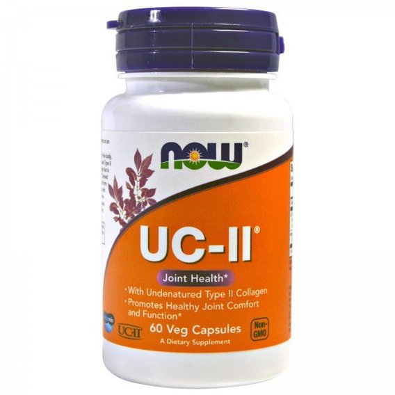 NOW Foods Collagen UC-II Колаген 2 типу 60 веганських капсул