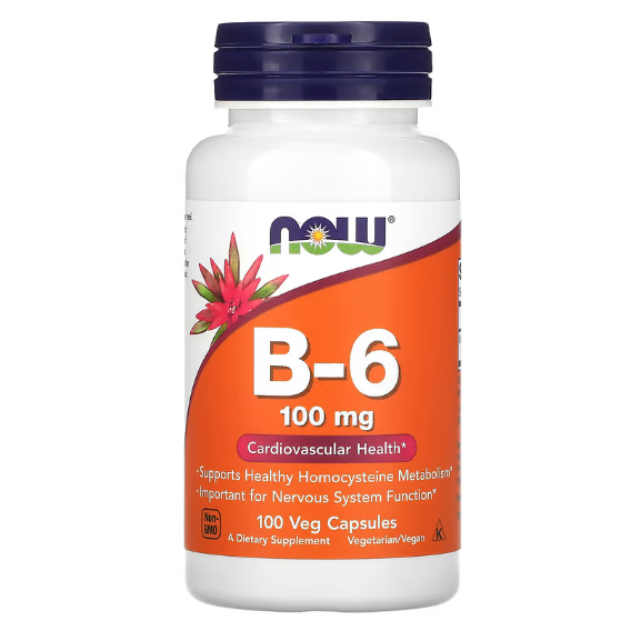 NOW Foods Vitamin B-6 100 mg 100 caps