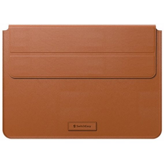 SwitchEasy EasyStand Leather Sleeve Saddle Brown (GS-105-232-201-146) for MacBook 13-14"