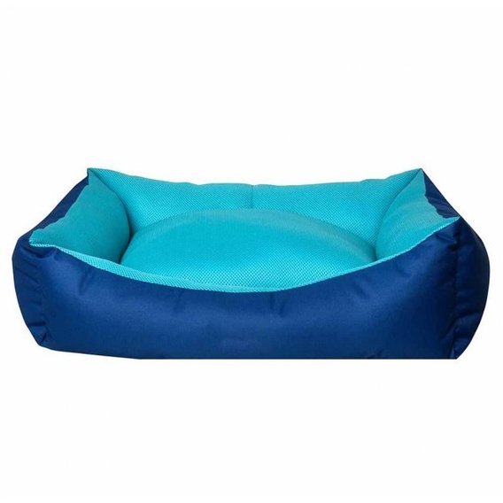 Лежак для собак Ferplast Dondruma прямокутний з бортиками L 78х60х22 см синьо-блакитний (VR10//2520)