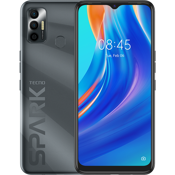 Смартфон Tecno Spark 7 Go (KF6m) 2/32Gb NFC Dual SIM Magnet Black (UA UCRF)