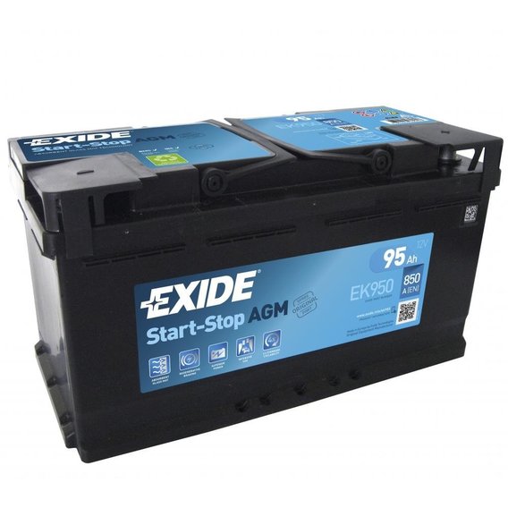 Автомобильный аккумулятор EXIDE 6СТ-95 АзЕ AGM EK950