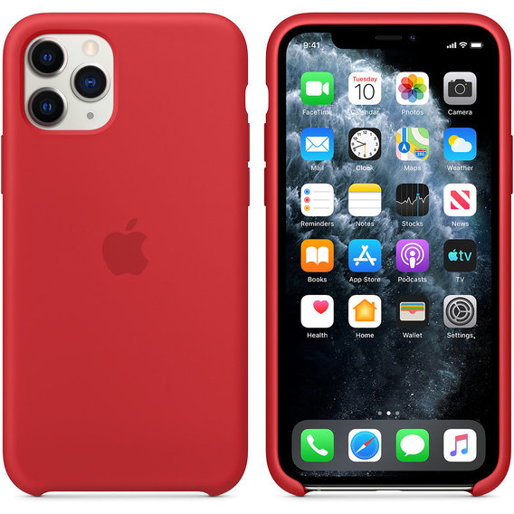 Аксессуар для iPhone Apple Silicone Case (PRODUCT) Red (MWYH2) for iPhone 11 Pro