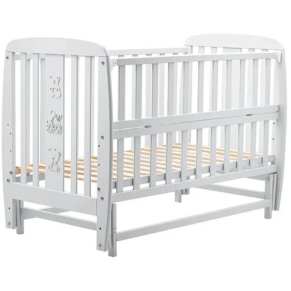 Детская кроватка Babyroom Друзья маятник DDMO-02 серый (626195)