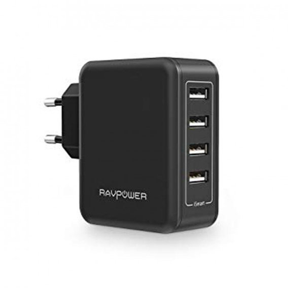 Зарядное устройство RavPower USB Wall Charger 4xUSB 40W Black (RP-PC026BK)