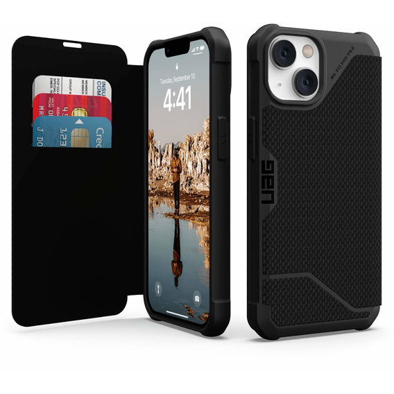 Аксессуар для iPhone Urban Armor Gear UAG Metropolis Kevlar Black (114044113940) for iPhone 14