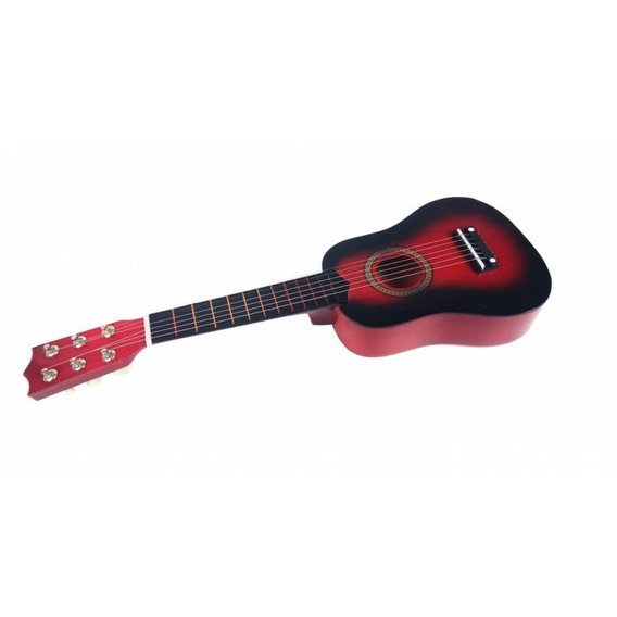 Игрушечная гитара METR+ M 1370 деревянная (Красный)