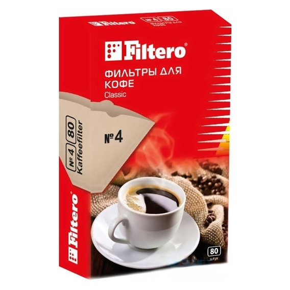 Фильтры для кофеварок Filtero Classic №4