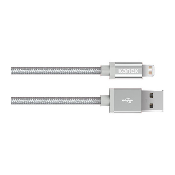 Кабель Kanex USB Cable to Lightning Premium DuraBraid 1.2m Silver (K8PIN4FPSV)
