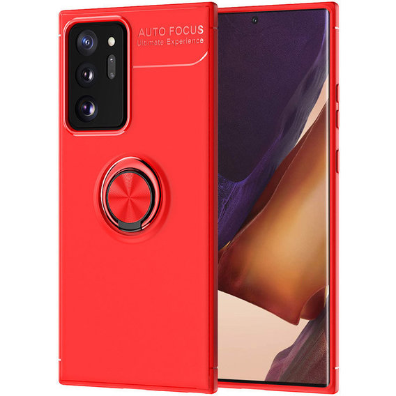 Аксессуар для смартфона TPU Case TPU PC Deen ColorRing Magnetic Holder Red for Samsung N985 Galaxy Note 20 Ultra