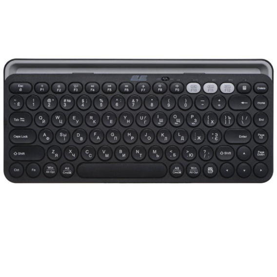 Клавиатура 2E KS250 Wireless/Bluetooth Black (2E-KS250WBK)