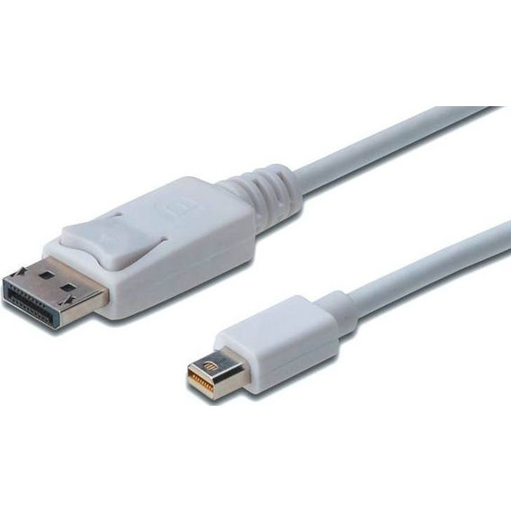 Кабель Digitus Cable ASSMANN MiniDisplayPort M to DisplayPort M 1m White (AK-340102-010-W)