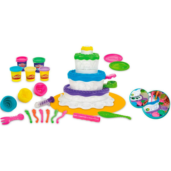 Святковий торт, ігровий набір для ліплення, Hasbro Play-Doh (A7401)
