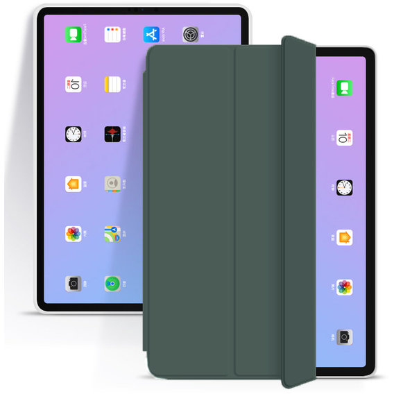 Аксессуар для iPad BeCover Case Book Soft TPU Tri Fold Dark Green (706721) for iPad mini 6 2021
