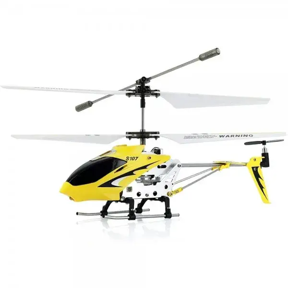 Вертолет Syma с 3-х канальным инфрокрасным управлением и гироскопом желтый (S107G)