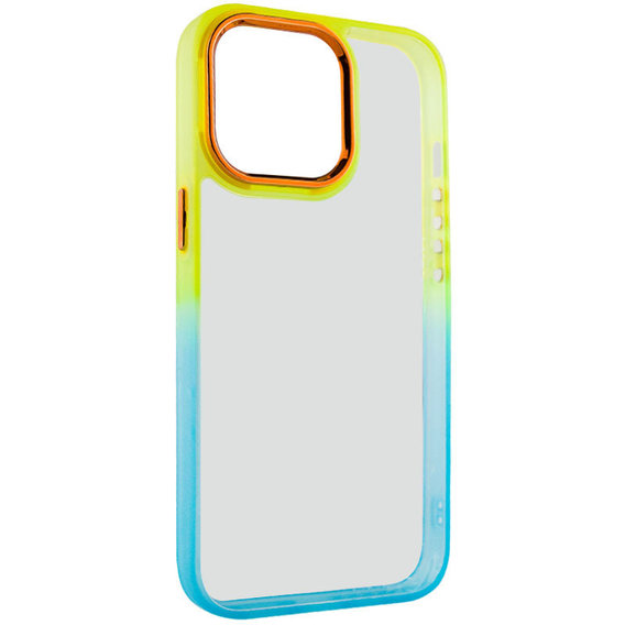 Аксессуар для iPhone TPU Case TPU+PC Fresh Sip Turquoise/Orange for iPhone 14 Pro Max