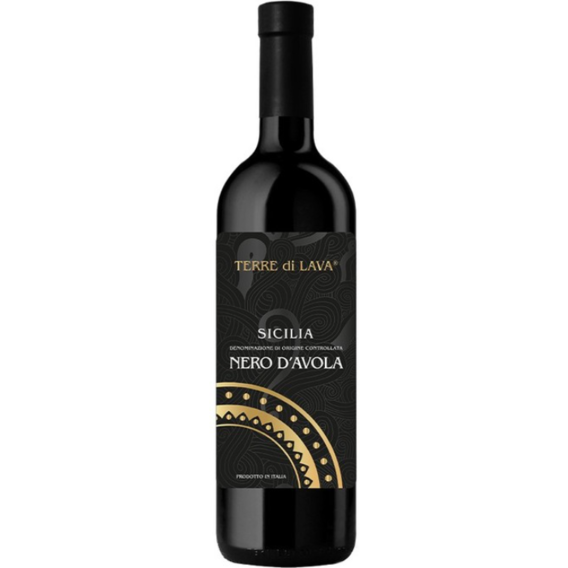 Вино Terre di Lava Nero d'Avolo Sicilia DOC красное сухое 13 % 0.75 л (WHS4061459999167)