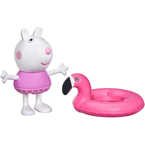 Фигурка Peppa Pig серии Веселые друзья - Сюзи с кругом Фламинго (F2206)
