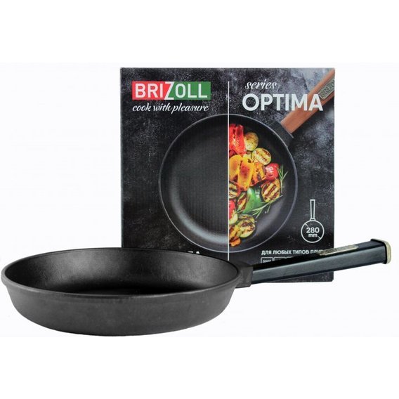 Сковорода Brizoll Optima-Black 28х5.5 см (O2840-P1)