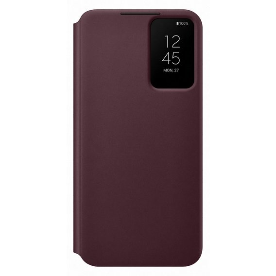 Аксессуар для смартфона Samsung Smart Clear View Cover Burgundy (EF-ZS906CEEGRU) for Samsung S906 Galaxy S22+
