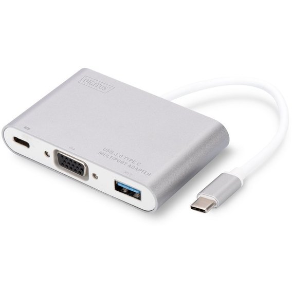 Адаптер Digitus Adapter USB-C to VGA+USB 3.0+USB-C (DA-70839)
