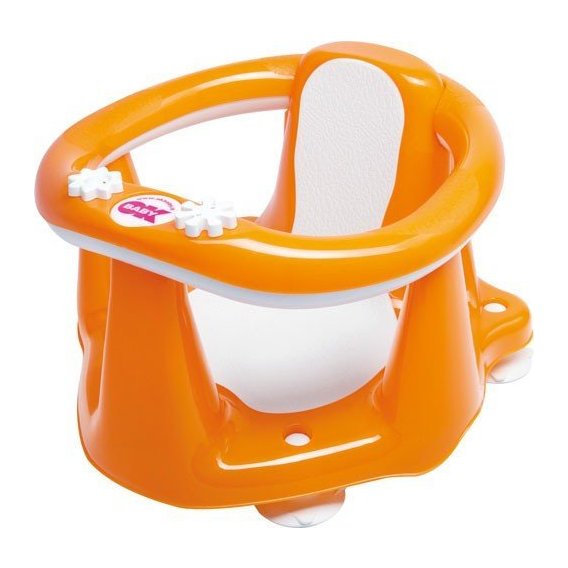 Сиденье для купания OK Baby Flipper Evolution с термодатчиком, оранжевый (37994540)