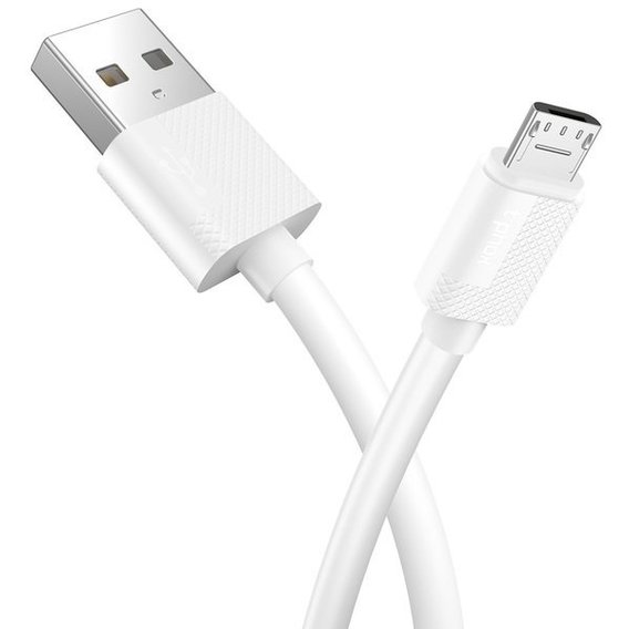 Кабель T-PHOX USB Cable to microUSB Nets 30cm White (T-M801 White)