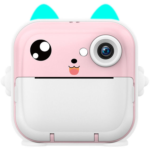 Фотоаппарат-принтер детский, розовый (64270б)