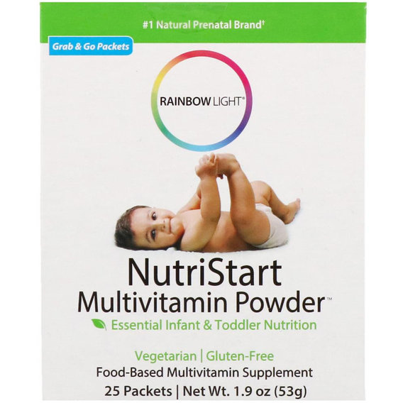 Rainbow Light NutriStart Multivitamin Powder 25 pk box Мультивитаминный порошок для детей