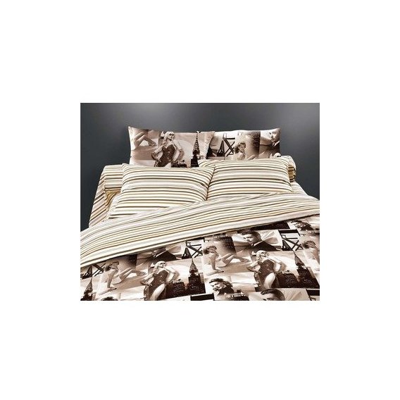 Комплект постельного белья КПБ Нордтекс 169645 ВН Голливуд бязь-люкс /двухсп./наволоч.70x70