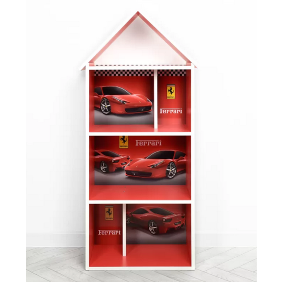 Деревянный домик-полка Bambi H 2020-18-2 Ferrari Красный