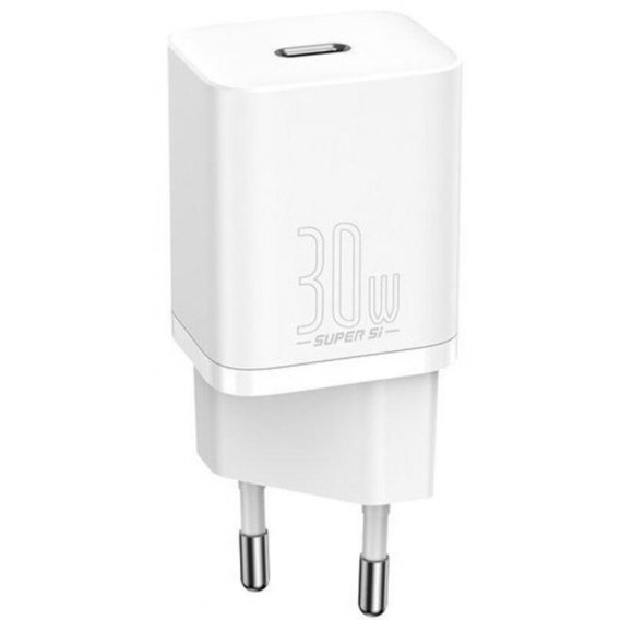 Зарядний пристрій Baseus USB-C Wall Charger Super Si 30W White (CCSUP-J02)