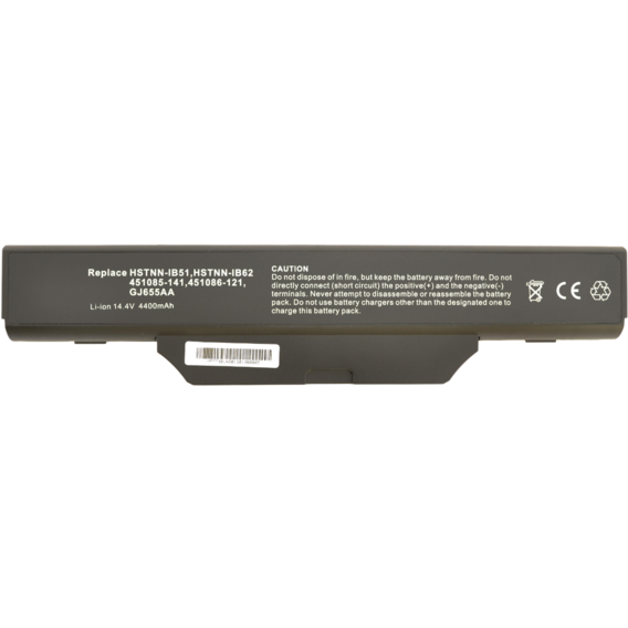 Батарея для ноутбука HP Compaq HSTNN-IB51 6720s 14.4V Black 5200mAh OEM (903152)
