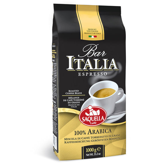 Кава в зернах Saquella Espresso Arabica 1 кг (8002650000760)