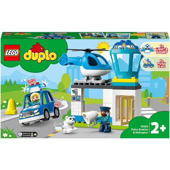 Конструктор LEGO DUPLO Town Полицейский участок и вертолёт (10959)