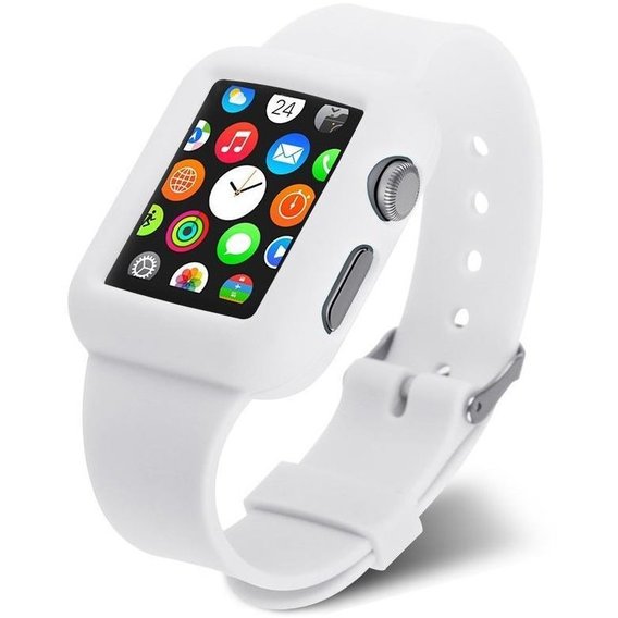 Аксессуар для Watch Fashion Soft Silicon Band White for Apple Watch 42mm