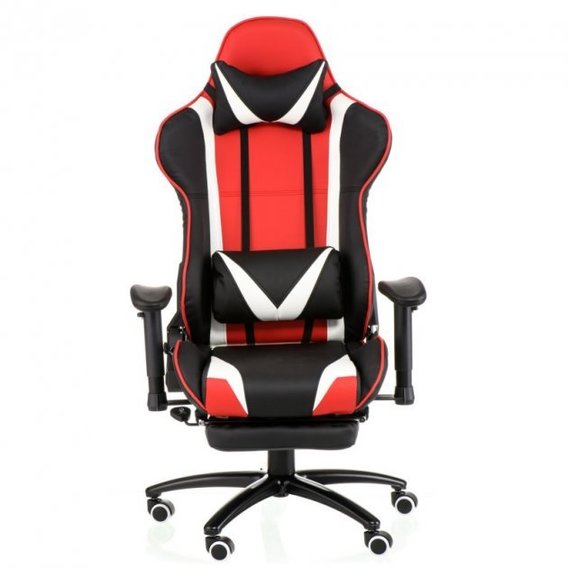 Кресло геймерское Special4You ExtremeRace black/red/white with footrest (E6460)