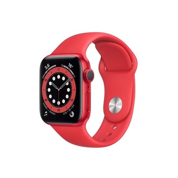 Apple Watch Series 6 44mm GPS Red Aluminum Case with (PRODUCT)RED Sport Band (M00M3) UA
