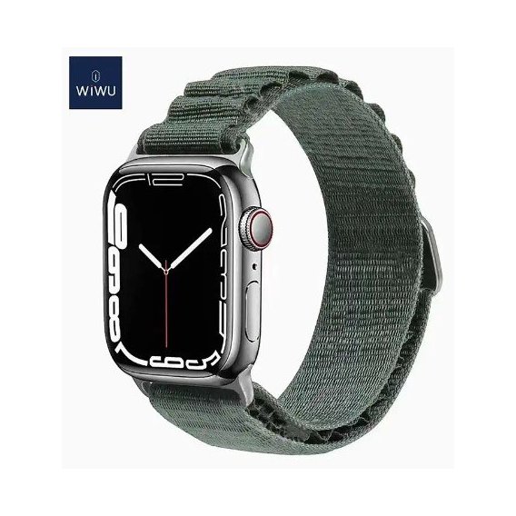 Аксессуар для Watch WIWU Nylon Watch Band Green for Apple Watch 42/44/45/49mm